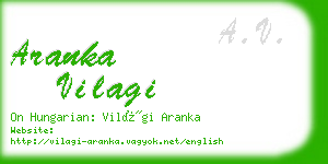 aranka vilagi business card